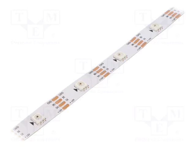 Programmable LED tape; RGB; 5050; LED/m: 30; 10mm; white PCB; IP20 IPIXEL LED S010030CB3SB7
