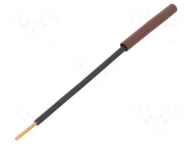 Adapter; brown; 32A; Overall len: 130mm; Socket size: 4mm; 1kV STÄUBLI A-SLK4-R-27