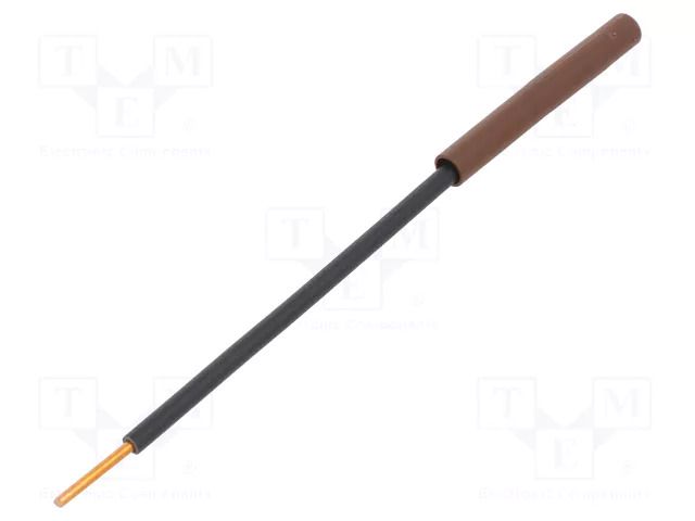 Adapter; brown; 32A; Overall len: 130mm; Socket size: 4mm; 1kV STÄUBLI A-SLK4-R-27