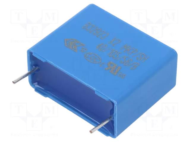 Capacitor: polypropylene; X2; 1.5uF; 26.5x22x12mm; THT; ±20% EPCOS B32923C3155M000