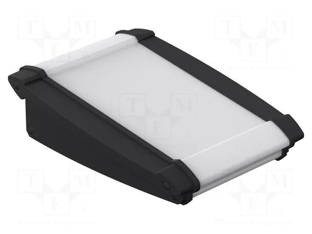 Enclosure: desktop; Alu-Topline; X: 100mm; Y: 181mm; Z: 53mm; natural BOPLA ATPH1850-0100-SET