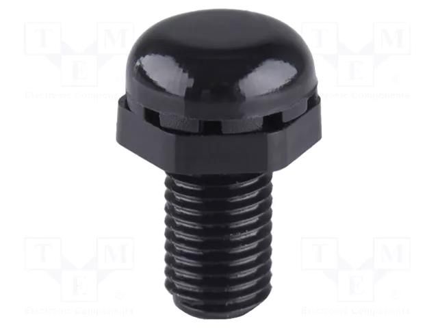 Pressure compensation device; IP69; black; Thread: M6; Pitch: 0.75 BOPLA DAE-M6X0.75RAL9005