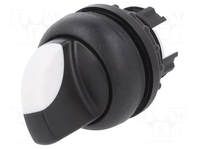 Switch: rotary; 22mm; Stabl.pos: 3; white-black; none; IP66; Pos: 3 EATON ELECTRIC M22S-WRK3