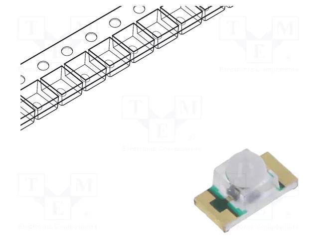 Phototransistor; SMD; Dim: 3.2x1.6x1.9mm; λp max: 940nm; 30V EVERLIGHT PT26-21C/TR8
