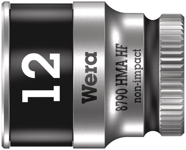 8790 HMA HF Zyklop socket with 1/4" drive with holding function, 12.0x23.0, Wera 05003727001