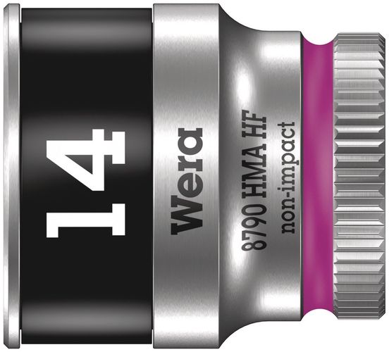 8790 HMA HF Zyklop socket with 1/4" drive with holding function, 14.0x23.0, Wera 05003729001