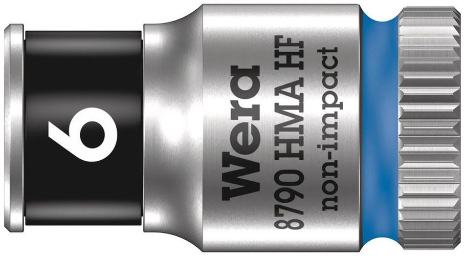 8790 HMA HF Zyklop socket with 1/4" drive with holding function, 6.0x23.0, Wera 05003721001