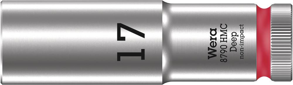 8790 HMC Deep socket with 1/2" drive, 17.0x83, Wera 05004557001