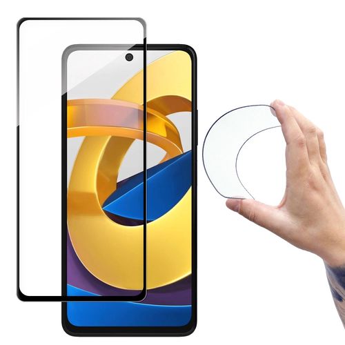 Wozinsky Full Cover Flexi Nano Glass Film Tempered Glass With Frame Xiaomi Poco M4 Pro 5G Transparent, Wozinsky 5907769319242