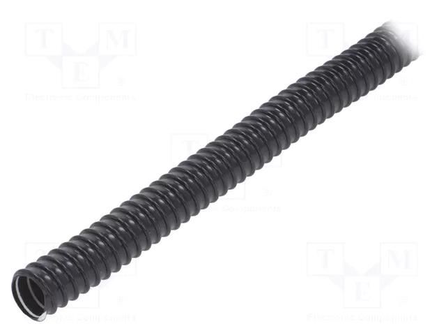 Protective tube; Size: 20; PVC; black; L: 30m; 320N; Øint: 20mm PAWBOL PW-17020C