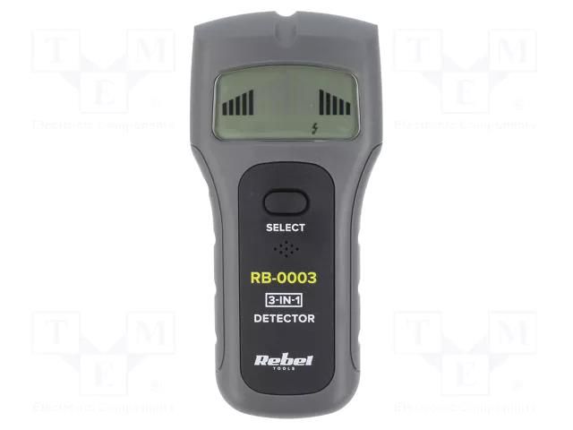 Non-contact detection of metal, voltage and wood; 90÷250VAC Rebel RB-0003