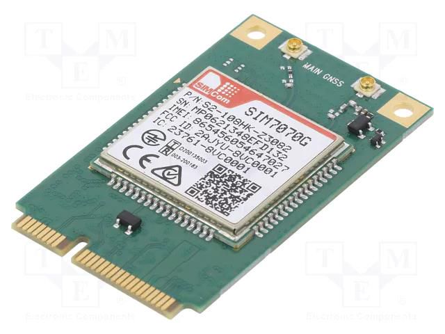 Module: LPWA; 3.3÷4.3VDC; M.2; -40÷85°C; 50.8x30x5.2mm SIMCOM SIM7070G-PCIE