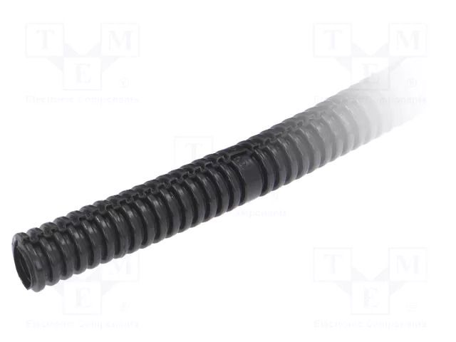 Protective tube; Size: 20; polyetylene LD; black; L: 100m; incised PAWBOL PW-G.6152RP
