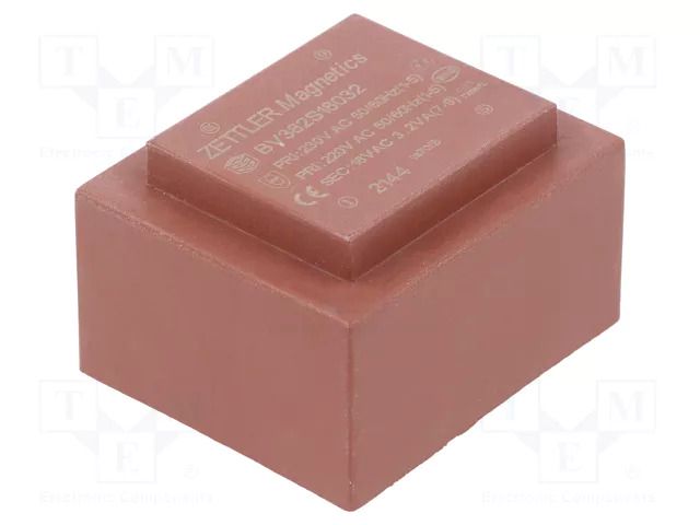 Transformer: encapsulated; 3.2VA; 230VAC; 18V; 178mA; PCB ZETTLER BV382S18032