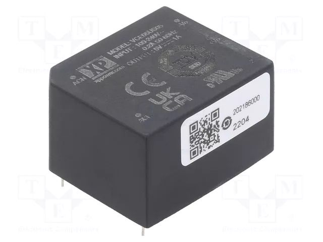 Converter: AC/DC; 5W; Uin: 85÷264VAC; 5VDC; Iout: 1000mA; OUT: 1; 78% XP POWER VCE05US05