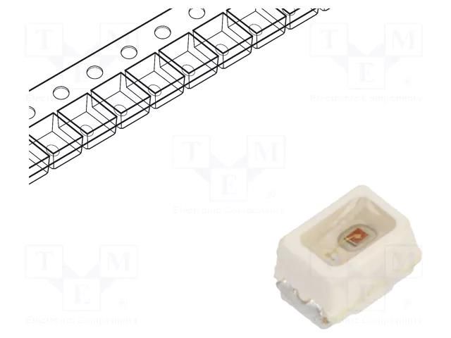 LED; SMD; Mini PLCC2; red; 900÷1400(typ)-2240mcd; 2.3x1.3x1.4mm VISHAY VLMS234V2BA-GS08