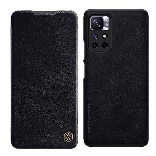 Nillkin Qin Case Flip Case for Xiaomi Redmi Note 11T 5G / 11S 5G / 11 5G (China) / Poco M4 Pro 5G - Black, Nillkin 6902048234932 6902048234932