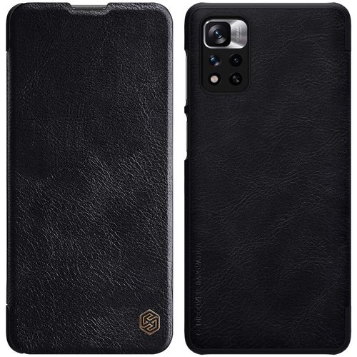 Nillkin Qin Case Case for Xiaomi Redmi Note 11 Pro+ (China) / Redmi Note 11 Pro (China) / Mi11i HyperCharge Camera Protector Holster Cover Flip Case Black, Nillkin 6902048234963