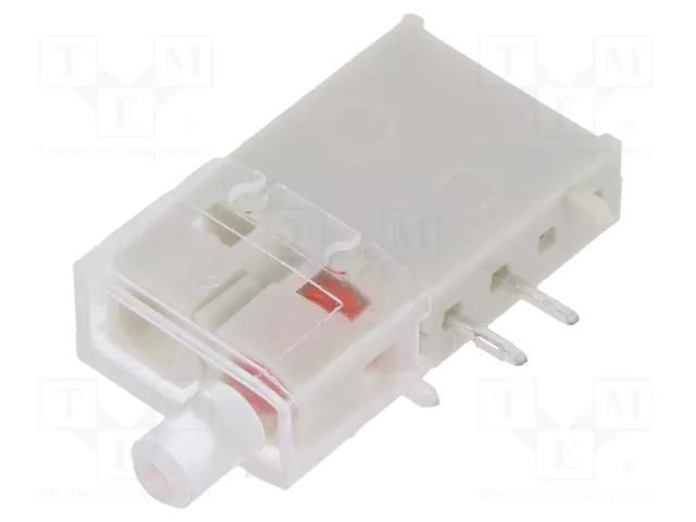 LED; in housing; 2.9mm; No.of diodes: 1; red; 20mA; Lens: red; 50° MENTOR 1301.2043