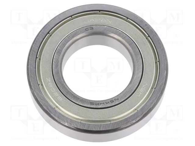 Bearing: ball; Øint: 40mm; Øout: 80mm; W: 18mm; bearing steel NSK NSK6208-ZZ/C3-E