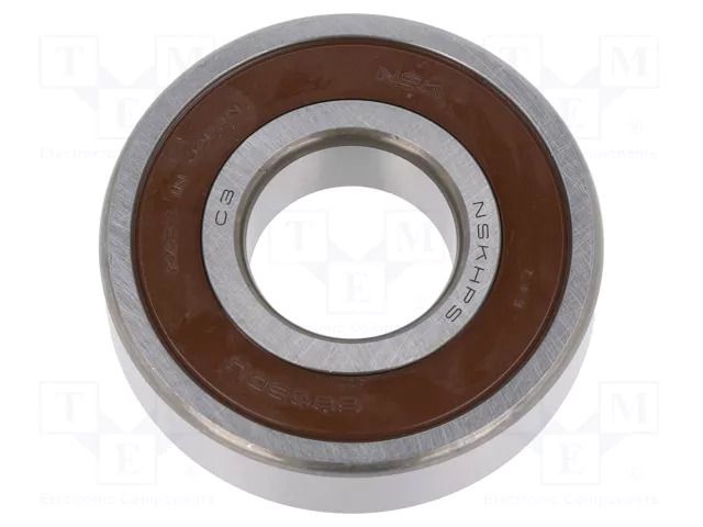 Bearing: ball; Øint: 30mm; Øout: 72mm; W: 19mm; bearing steel NSK NSK6306-DDU/C3-E