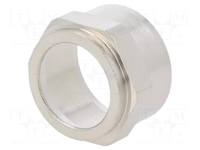 Straight terminal connector; Thread: metric,non-swivel,outside HELLERMANNTYTON PCSB20-FM-M20-NPB