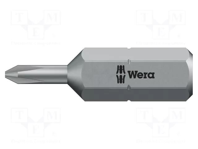 Screwdriver bit; Phillips; PH0; Overall len: 25mm; slim WERA WERA.05135041001