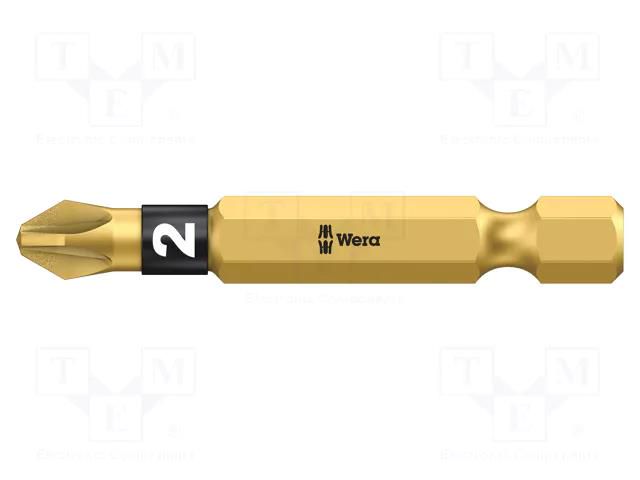 Screwdriver bit; Pozidriv®; PZ2; Overall len: 50mm; BiTorsion WERA WERA.05059902001