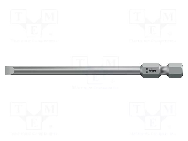 Screwdriver bit; slot; 8x1.2mm; 1/4"; Overall len: 89mm WERA WERA.05059496001