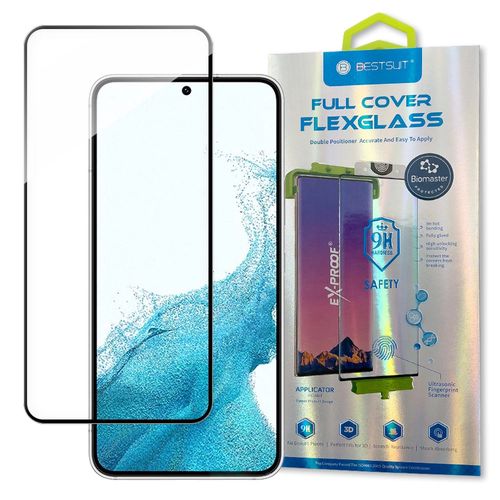 Bestsuit 3D Edge Nano Flexi Glass Glass Film Full Screen Tempered Glass With Frame For Samsung Galaxy S22 Transparent, Bestsuit 9145576239650