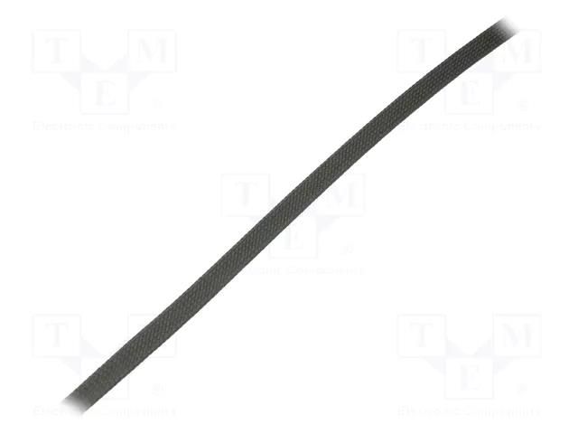 Braid; ØBraid : 1÷2nom.2mm; NOMEX; green; UL94V-0; -60÷240°C HELLERMANNTYTON HEGMANWO-02YE-GN