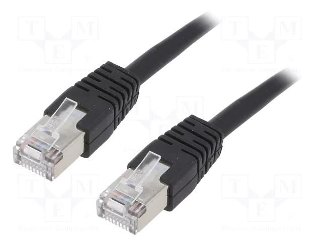 Patch cord; RJ45 plug,both sides; F/UTP; 5e; stranded; CCA; PVC GEMBIRD PP22-2M/BK