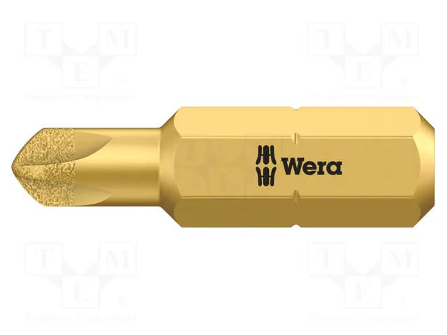 Screwdriver bit; Torq-Set®; TS 1/4"; Overall len: 25mm WERA WERA.05066646001