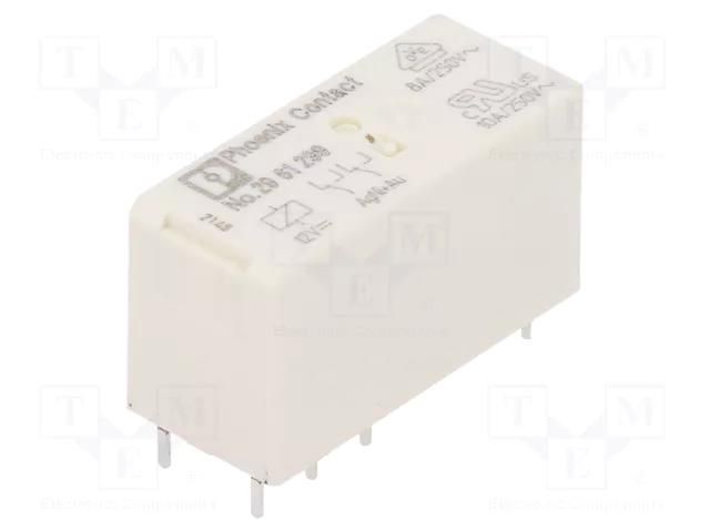 Relay: miniature; DPDT; Ucoil: 12VDC; miniature; PCB; 360Ω; toff: 3ms PHOENIX CONTACT REL-MR12DC/21-21AU