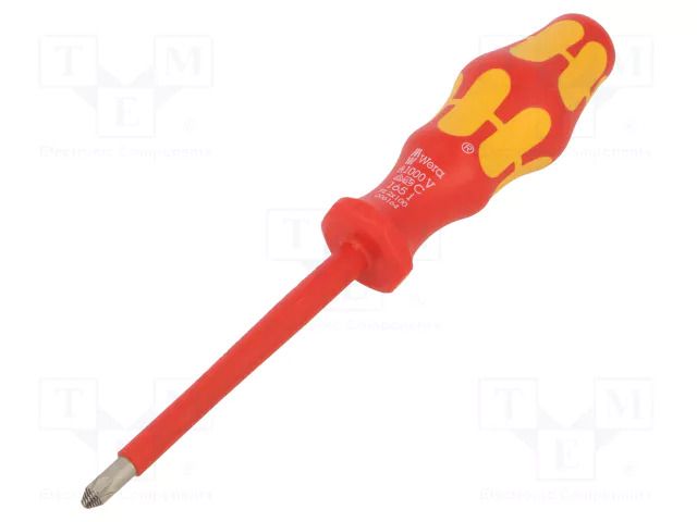 Screwdriver: insulated; Pozidriv®; PZ2; Blade length: 100mm WERA WERA.05006164001