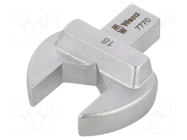 Wrench tip; torque,spanner; Spanner: 18mm; Socket size: 9x12mm WERA WERA.05078611001