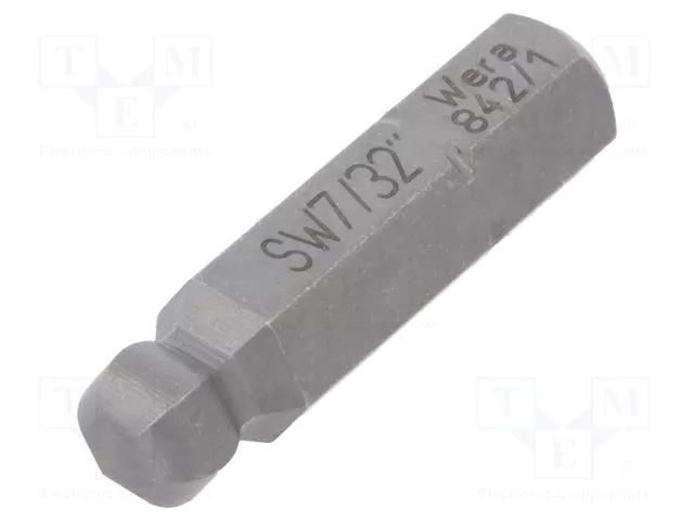 Screwdriver bit; hex key,spherical; HEX 7/32"; Overall len: 25mm WERA WERA.05380109001