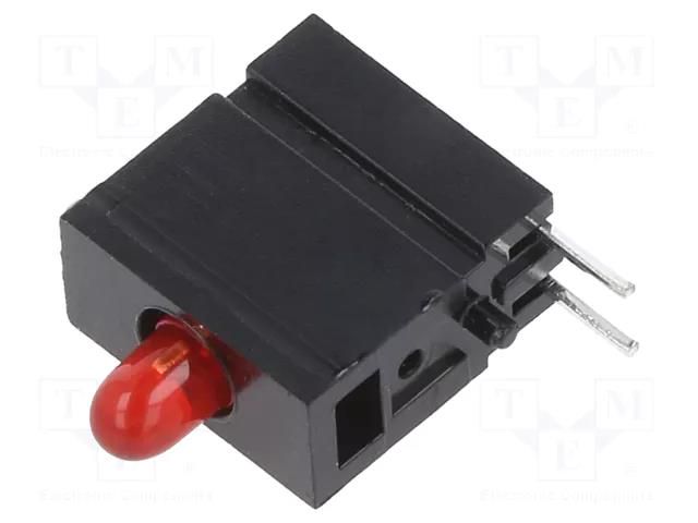LED; in housing; 2.8mm; No.of diodes: 1; red; 2mA; 60°; 1.2÷4mcd MENTOR 1808.2033