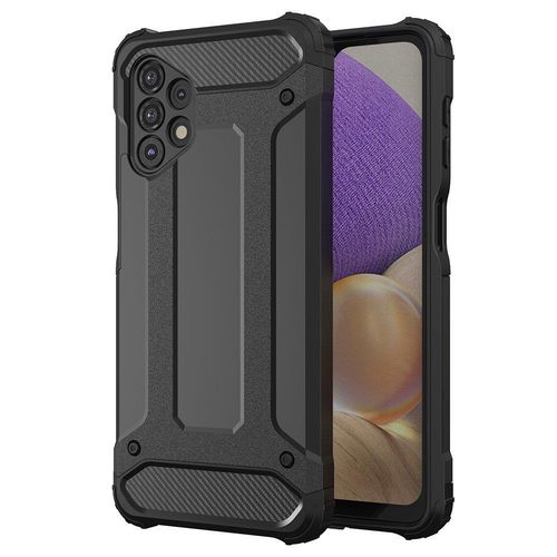 Hybrid Armor Case Tough Rugged Cover for Samsung Galaxy A73 black, Hurtel 9145576242209 9145576242209