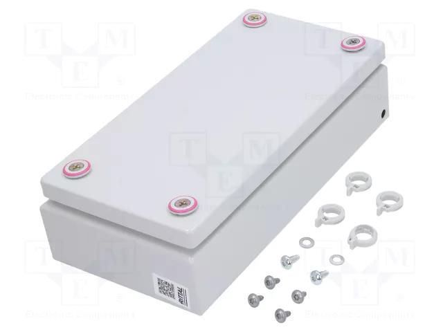 Enclosure: multipurpose; X: 150mm; Y: 300mm; Z: 80mm; KX; steel; IP66 RITTAL RITTAL-1515000