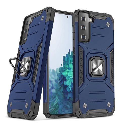Wozinsky Ring Armor tough hybrid case cover + magnetic holder for Samsung Galaxy S22 blue, Wozinsky 5907769319099