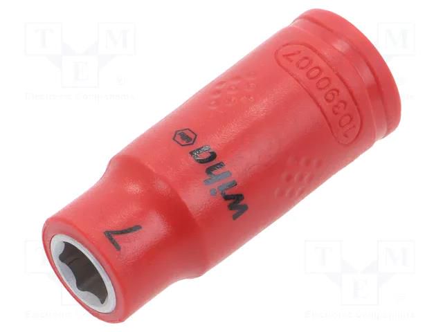 Socket; 6-angles,insulated,socket spanner; HEX 7mm; 1/4" WIHA WIHA.43092