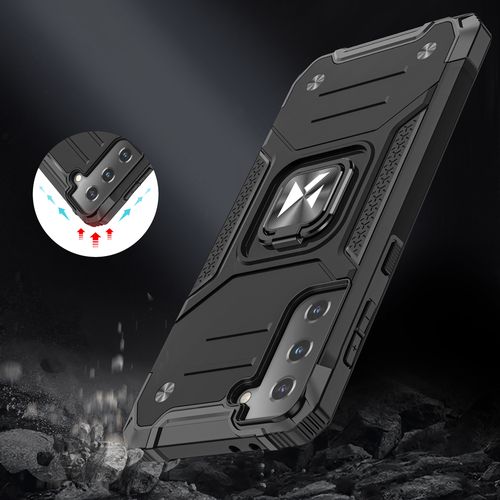 Wozinsky Ring Armor Tough Hybrid Case Cover + Magnetic Mount for Samsung Galaxy S22 + (S22 Plus) Silver, Wozinsky 5907769319112 5907769319112
