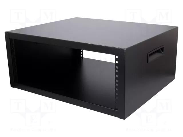 Enclosure: rack cabinet; Standard: 19"; 4U; Enclos.mat: steel HAMMOND HM-RCBS1900717BK1