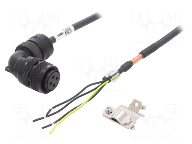 Accessories: Connection lead; Standard: Omron; 1S; power; 5m OMRON R88A-CA1C005SF-E