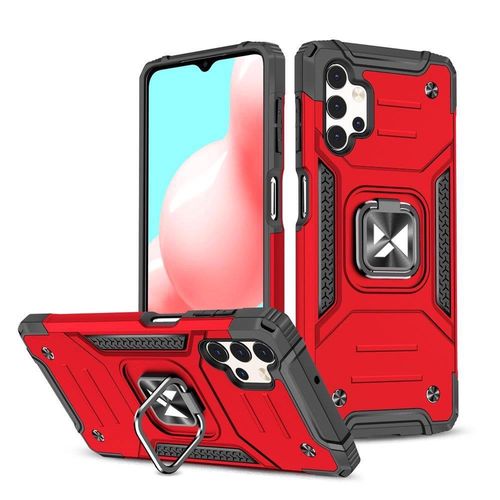 Wozinsky Ring Armor tough hybrid case cover + magnetic holder for Samsung Galaxy A73 red, Wozinsky 5907769319457 5907769319457