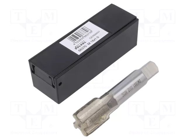 Tap; M18; 1; L: 80mm; Holder: machine; 11mm; Thread: fine thread VÖLKEL VOLKEL-66370