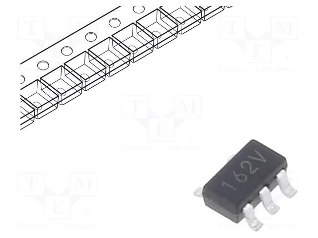 IC: voltage regulator; linear,fixed; 3.3V; 250mA; SOT25; SMD; ±2% TOREX XC6201P332MR-G