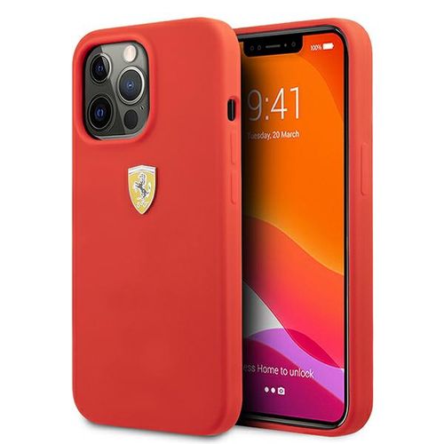 Ferrari FESSIHCP13XRE iPhone 13 Pro Max 6.7&quot; red/red hardcase Silicone, Ferrari 3666339026905 3666339026905