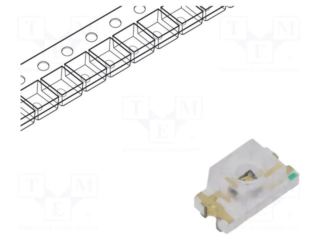 IR transmitter; 1206; 940nm; transparent; 100°; 1.2÷1.5VDC; SMD EVERLIGHT IR11-21C/TR8
